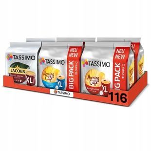 Zestaw kapsułek do kawy Tassimo Set 15 - 116 kapsułek