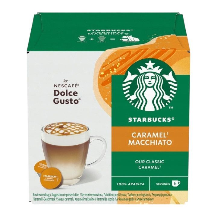Zestaw kapsułek do kawy Starbucks Nescaf&eacute; Dolce Gusto Caramel Macchiato &ndash; 60 kapsułek
