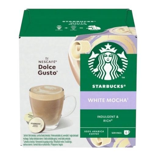 Zestaw kapsułek Starbucks Nescaf&eacute; Dolce Gusto White Mocha Coffee - 60 kapsułek