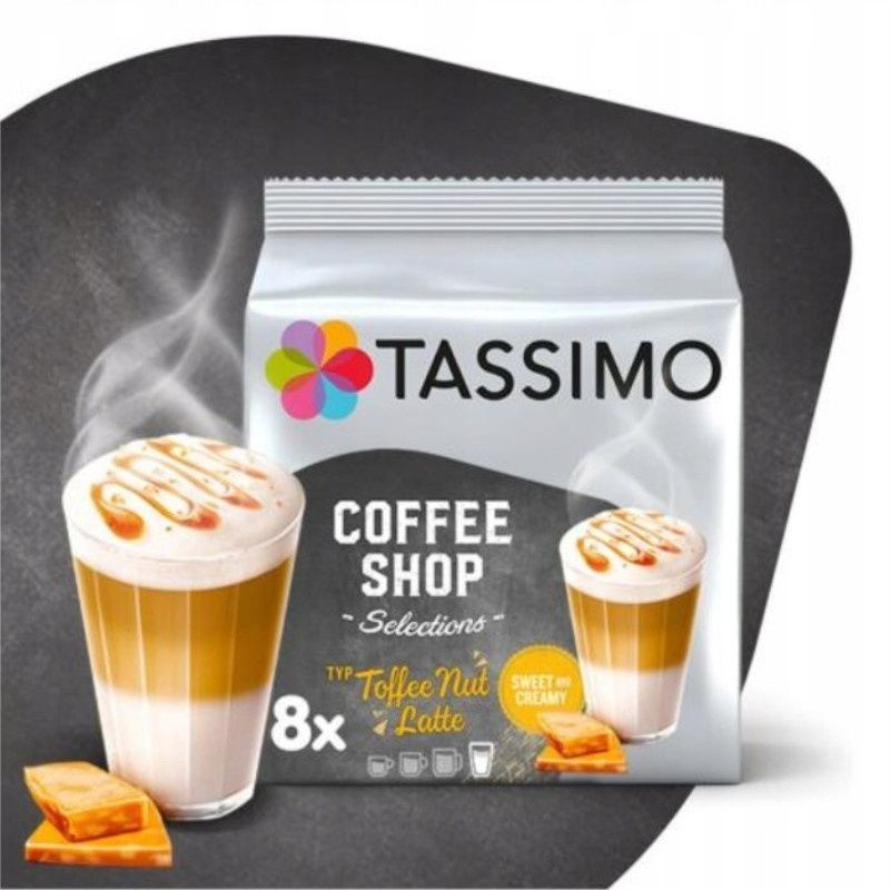 Zestaw kapsułek do kawy Tassimo Toffee Nut Latte &mdash; 112 kapsułek