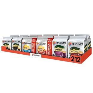Zestaw kapsułek do kawy Tassimo Set 32 ​​- 212 kapsułek