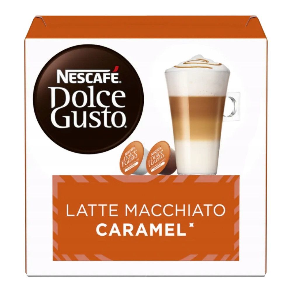 Zestaw kapsułek z kawą karmelową Nescaf&eacute; Dolce Gusto Latte Macchiato &ndash; 96 kapsułek