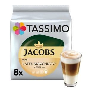 Kawa w kapsułkach Tassimo Jacobs Latte Macchiato Vanilla, 8 kapsułek