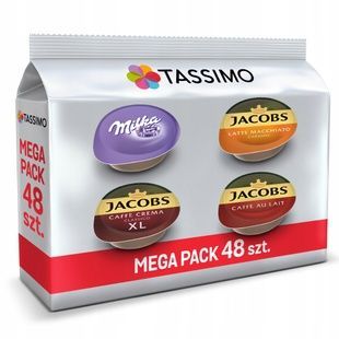 Zestaw kapsułek do kawy Tassimo Set Mega Pack - 64 kapsułki