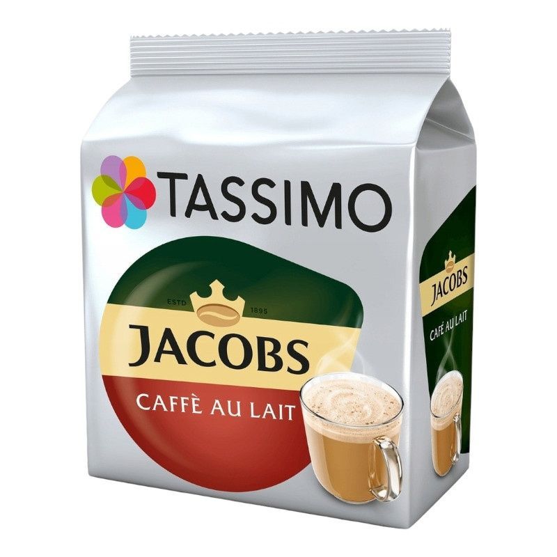 Zestaw kapsułek do kawy Tassimo Jacobs Caf&eacute; au Lait &ndash; 96 kapsułek
