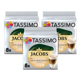 Zestaw kapsułek do kawy Latte Macchiato Vanilla Tassimo Jacobs &ndash; 48 kapsułek
