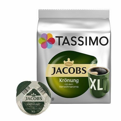 Zestaw do kawy na kapsułki Tassimo Jacobs Kronung XL &mdash; 64 kapsułki