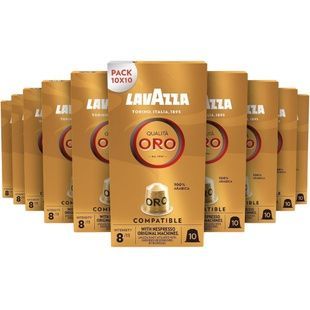 Zestaw kapsułek do Nespresso Lavazza Qualit&agrave; Oro &ndash; 100 kapsułek