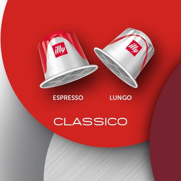 Zestaw kapsułek do Nespresso kawy illy Classico Lungo &ndash; 100 kapsułek