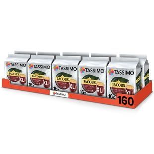 Zestaw do kawy w kapsułkach Tassimo Jacobs Caffe Crema Classico XL &ndash; 160 kapsułek
