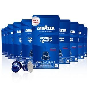 Zestaw kapsułek do Nespresso Lavazza Crema e Gusto &ndash; 100 kapsułek
