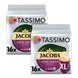 Zestaw kapsułek do kawy Tassimo Jacobs Caffe Crema Intenso XL - 32 kapsułki