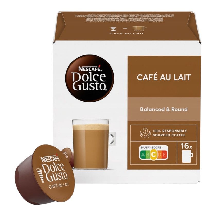 Zestaw kapsułek do kawy Nescaf&eacute; Dolce Gusto Caf&eacute; au Lait &ndash; 96 kapsułek