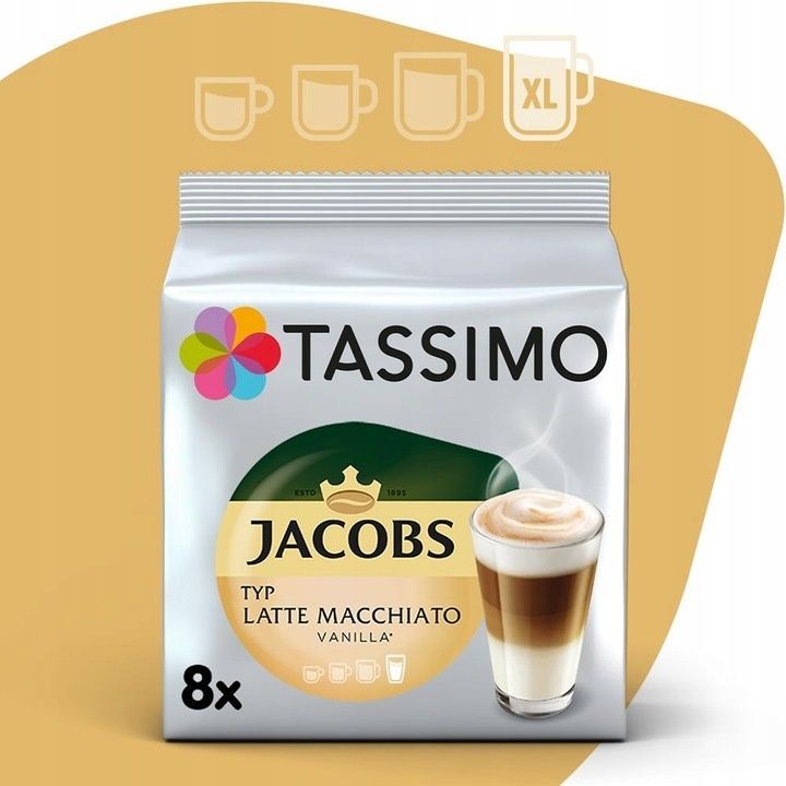 Zestaw Tassimo 40 kapsułek kawy - 96 kapsułek