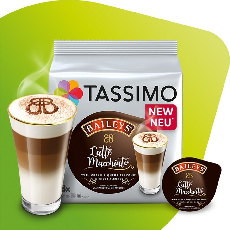 Zestaw kapsułek do kawy Latte Macchiato Tassimo Baileys &ndash; 112 kapsułek