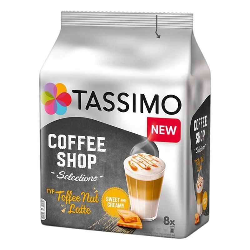 Kapsułki z kawą Tassimo Toffee Nut Latte, 8 kapsułek